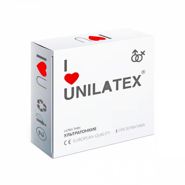 Презервативы "Unilatex" ультратонкие, 3шт 