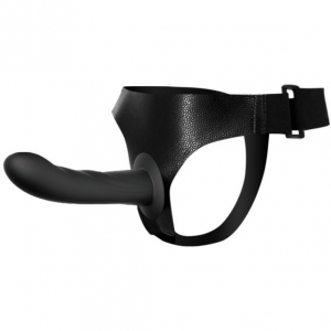 Страпон &quot;Ultra 6.6&quot; черный, рельефный