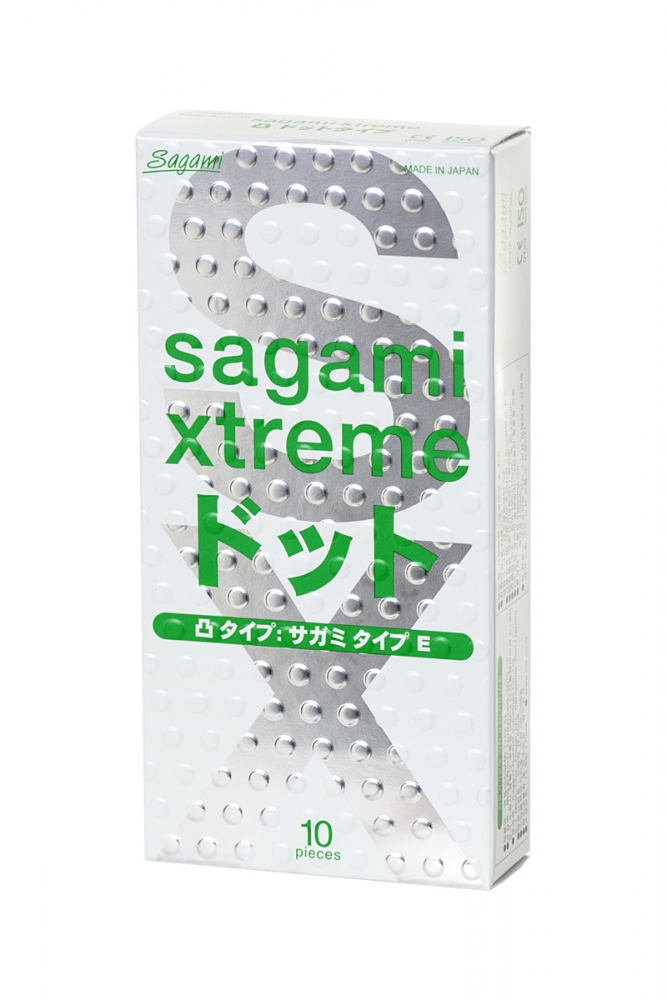 Презервативы "Sagami Xtreme" тонкие, с точками, 10шт 