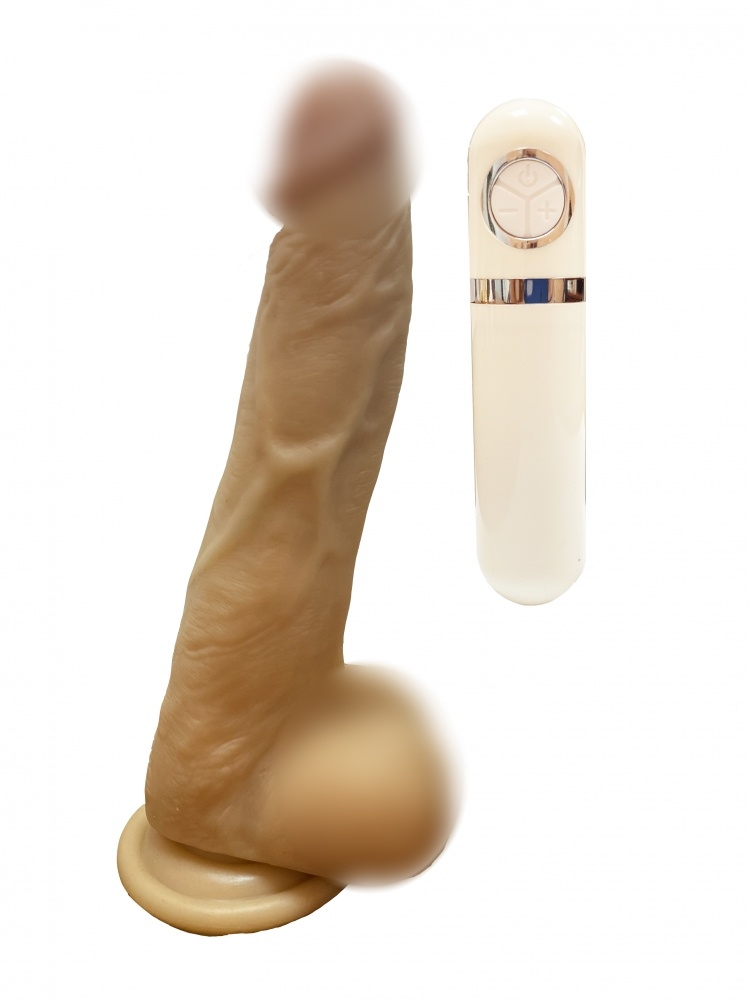 Вибратор на присоске "Dildo №1" супер мощный, реалистичный 