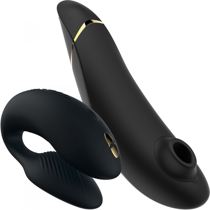 Лимитированный набор "Womanizer Premium 2 + We-Vibe Chorus" черный 