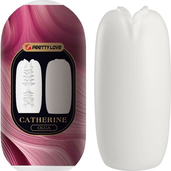 Мастурбатор рельефный "Pretty Love Olga" белый 