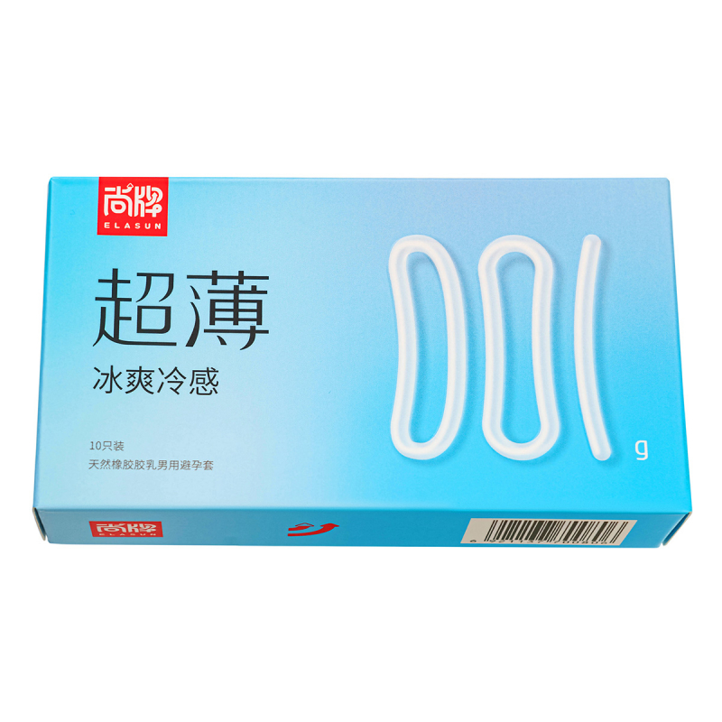Презервативы экстра тонкие "Elasun Ice 0,01" охлаждающие, 10шт 