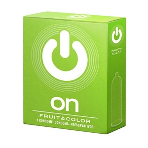 Презервативы "On Fruit&Color" цветные и ароматизированные